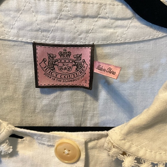Juicy Couture Cream Button-Up Jacket - Picture 2 of 5